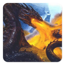 Vuurdraak met Beowulf