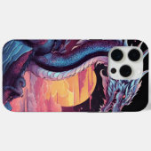 Vuurdraak onder het Moon Moblie Back Hoesje (Achterkant (horizontaal))