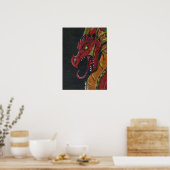 Vuurdraak Poster afdrukken (Keuken)