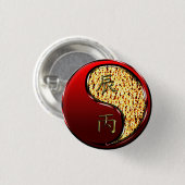 Vuurdraak Ronde Button 3,2 Cm (Voorkant /achterkant)