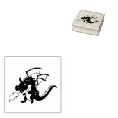 Vuurdraak Rubberstempel (Gestempeld)