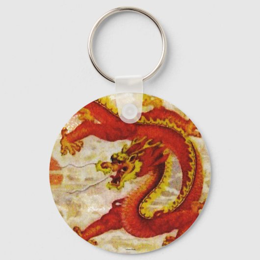 Vuurdraak Sleutelhanger (Voorkant)