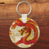 Vuurdraak Sleutelhanger (Voorkant)