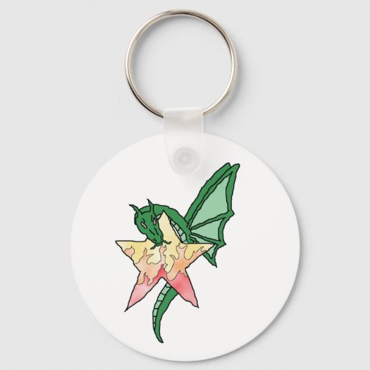 Vuurdraak Sleutelhanger (Voorkant)