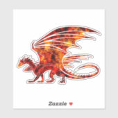 Vuurdraak Sticker (Vel)
