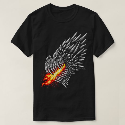 Vuurdraak T-shirt (Design voorkant)