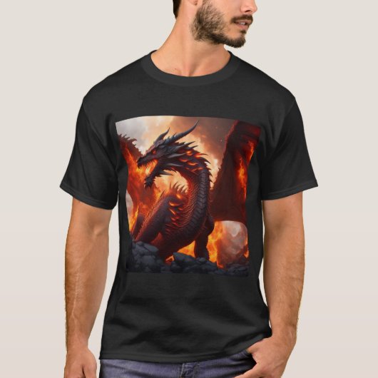 Vuurdraak T-shirt (Voorkant)