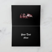 Vuurdraak Wenskaart Kaart (Binnen)