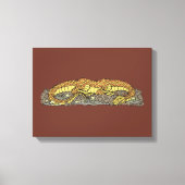 Vuurdrake in rust canvas afdruk (Voorkant)