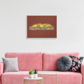 Vuurdrake in rust canvas afdruk (Insitu (Woonkamer))