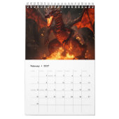 Vuurdrakenkalender 2027 kalender (Feb 2027)