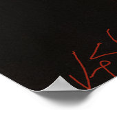 Vuurdruk abstracte kunst poster (Hoek)