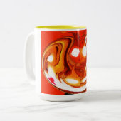 Vuurduivel Tweekleurige Koffiemok (Voorkant links)