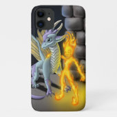 Vuurelement en draak Case-Mate iPhone case (Achterkant)