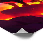 Vuurelementair kat poster (Hoek)