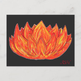 Vuurelementaire Lotus Briefkaart