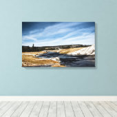 VuurgatrivierschilderCanvas Canvas Afdruk (Insitu (Houten vloer))