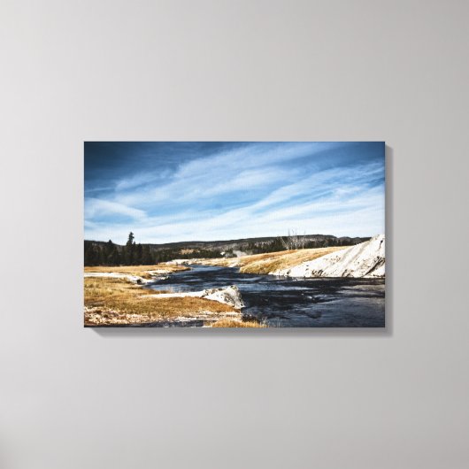 VuurgatrivierschilderCanvas Canvas Afdruk (Voorkant)