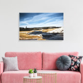 VuurgatrivierschilderCanvas Canvas Afdruk (Insitu (Woonkamer))