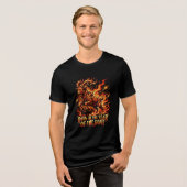 Vuurgeit 2027 Geboorteteeshirt Jaar Van De Geit Tri-Blend Shirt (Voorkant volledig)