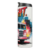 Vuurgevecht! Waterverf Art Thermosbeker (Geroteerd rechts)