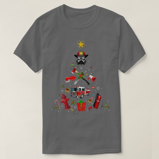 Vuurgevechten kerstboomversiering kerstfeest 2 t-shirt (Design voorkant)