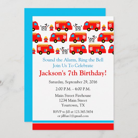 Vuurgevechtsdag uitnodiging (Voorkant / Achterkant)