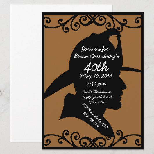 Vuurgevechtsuitnodiging Kaart (Voorkant / Achterkant)