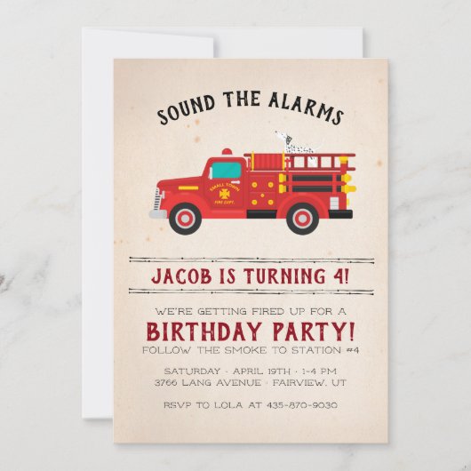 Vuurgevechtsuitnodiging Kaart (Voorkant)