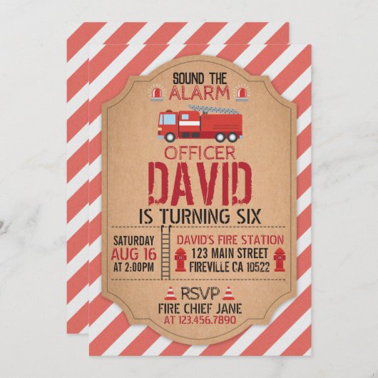 Vuurgevechtsuitnodiging Kaart (Voorkant / Achterkant)