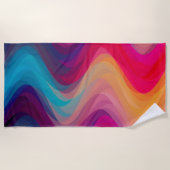 Vuurgolven Strandlaken (Voorkant)