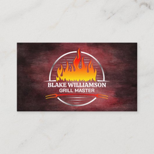 vuurgrill | restaurant visitekaartje (Voorkant)