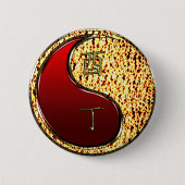 Vuurhaan Ronde Button 5,7 Cm (Voorkant)