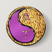 Vuurhaan Ronde Button 7,6 Cm (Voorkant)
