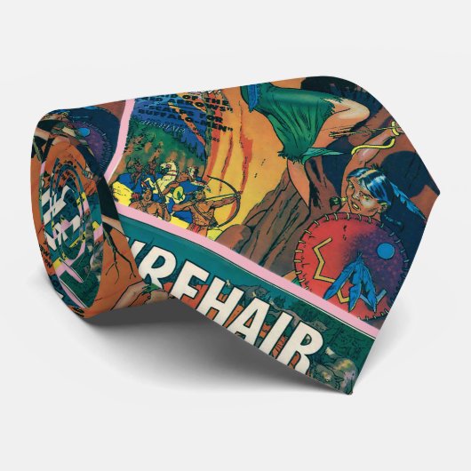 Vuurhaar #8-Warrior-Maid van de Dakotas! Stropdas (Opgerold)