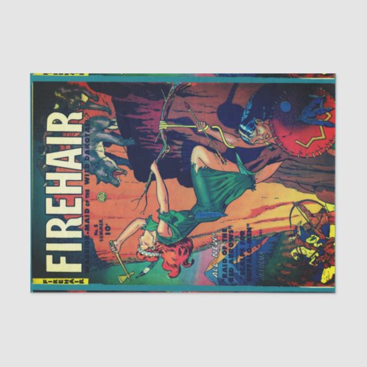 Vuurhaar #8-Warrior-Maid van de Dakotas! Tissuepapier (Voorkant)