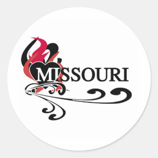 Vuurhart Missouri Ronde Sticker