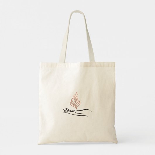 Vuurhart Troon van Glass Canvas tas (Achterkant)