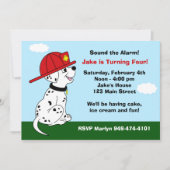 Vuurhond op Birthday Kaart (Voorkant)