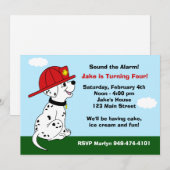 Vuurhond op Birthday Kaart (Voorkant / Achterkant)