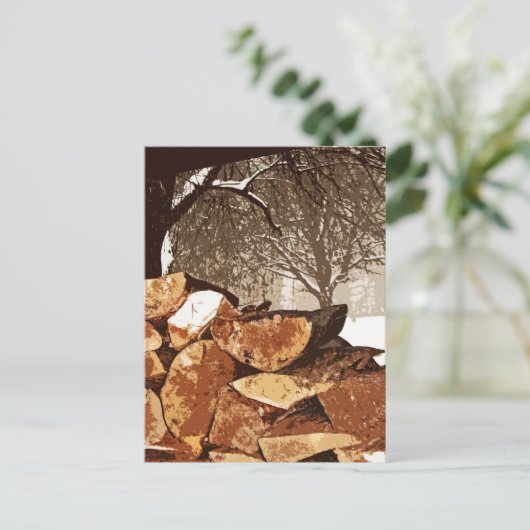 Vuurhout Briefkaart (Staand voorkant)