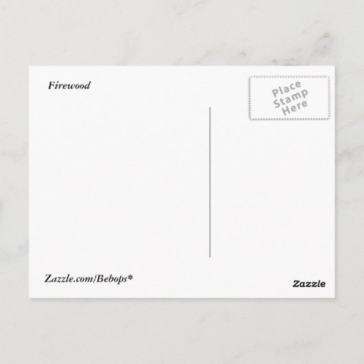 Vuurhout Briefkaart (Achterkant)