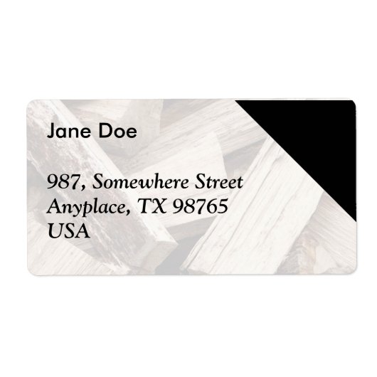 Vuurhout Etiket (Voorkant)