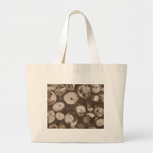 Vuurhout Grote Tote Bag (Voorkant)