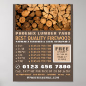 Vuurhout, houthout/houthout/houtgaard poster (Voorkant)