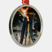 Vuurhout Metalen Ornament (Rechts)