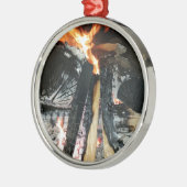 Vuurhout Metalen Ornament (Links)