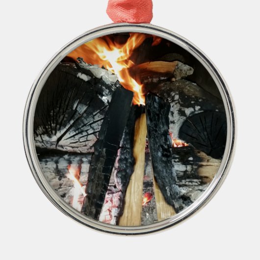 Vuurhout Metalen Ornament (Voorkant)