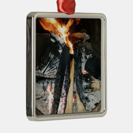 Vuurhout Metalen Ornament (Rechts)