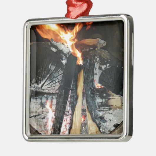 Vuurhout Metalen Ornament (Links)